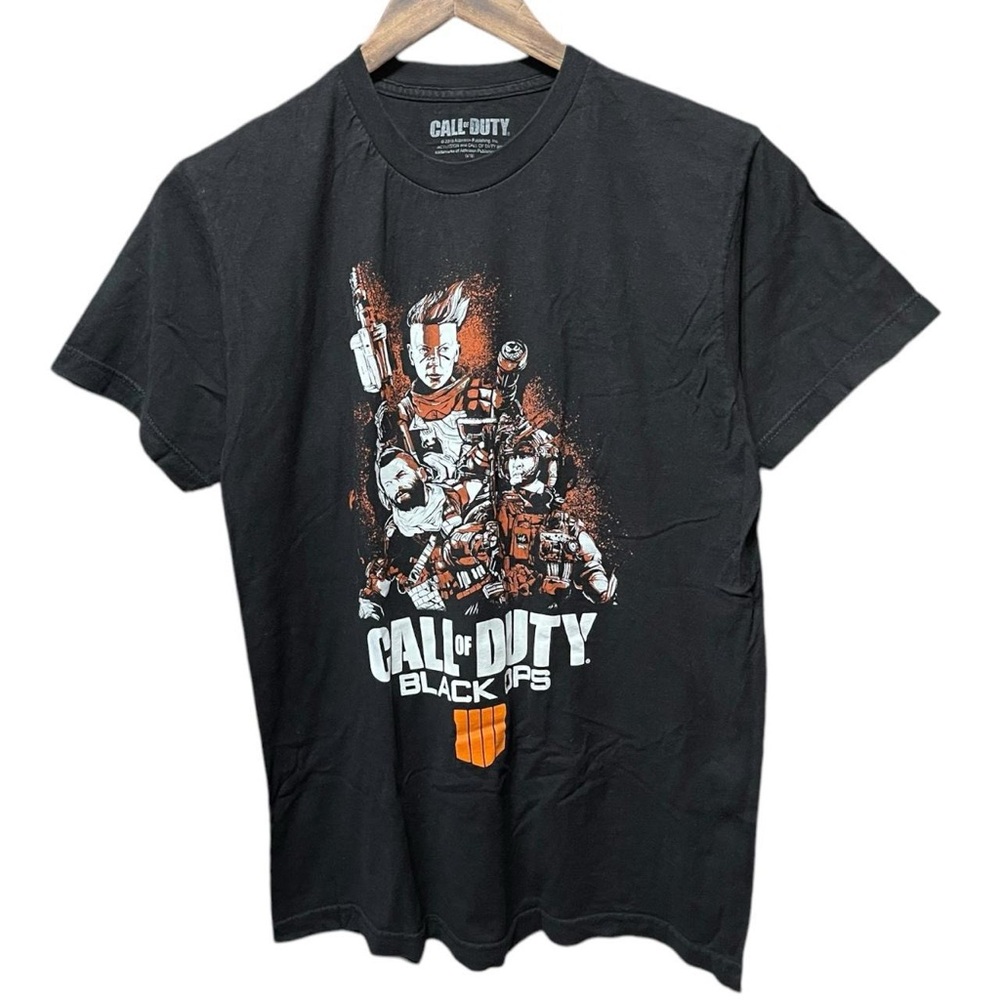 Call of duty black ops four campaign character graphic crewneck video game shirt